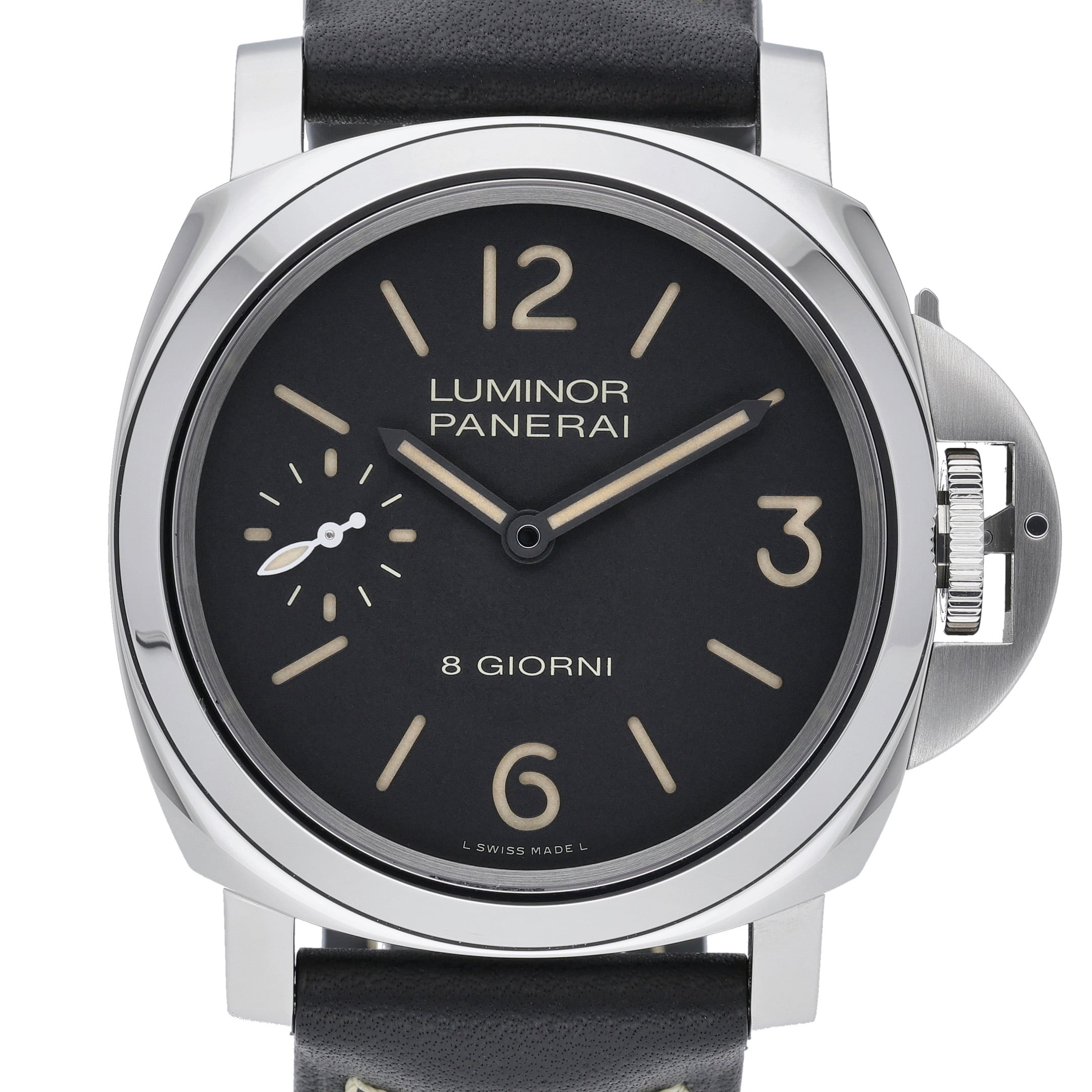 Panerai Luminor Base 8 Days PAM00915 Black Dial at Sonning Vintage Watches
