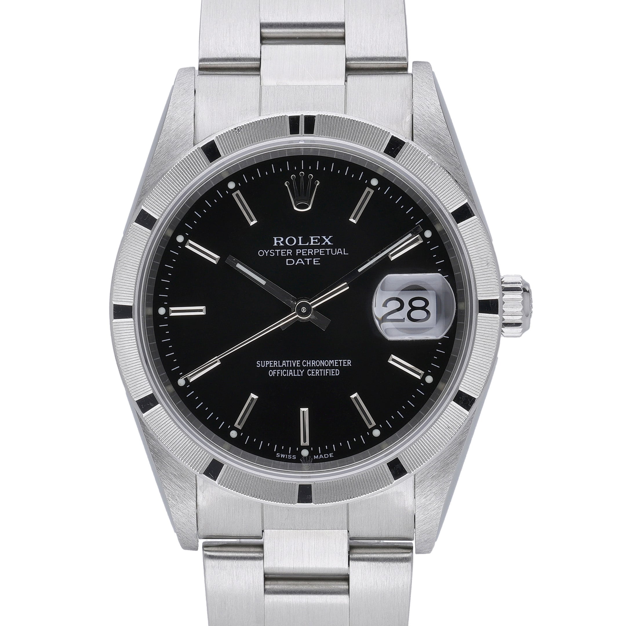 Rolex Date 15210 Black Dial at Sonning Vintage Watches