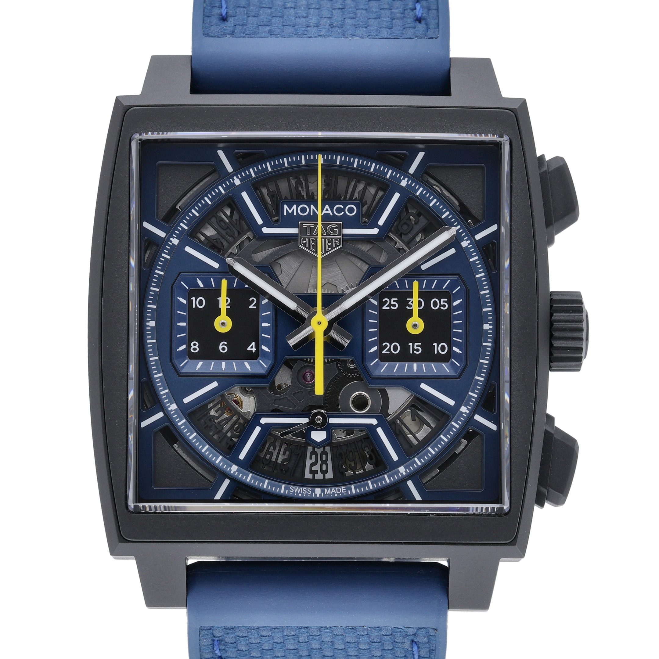 Tag Heuer Monaco CBL2188 Skeleton Dial at Sonning Vintage Watches