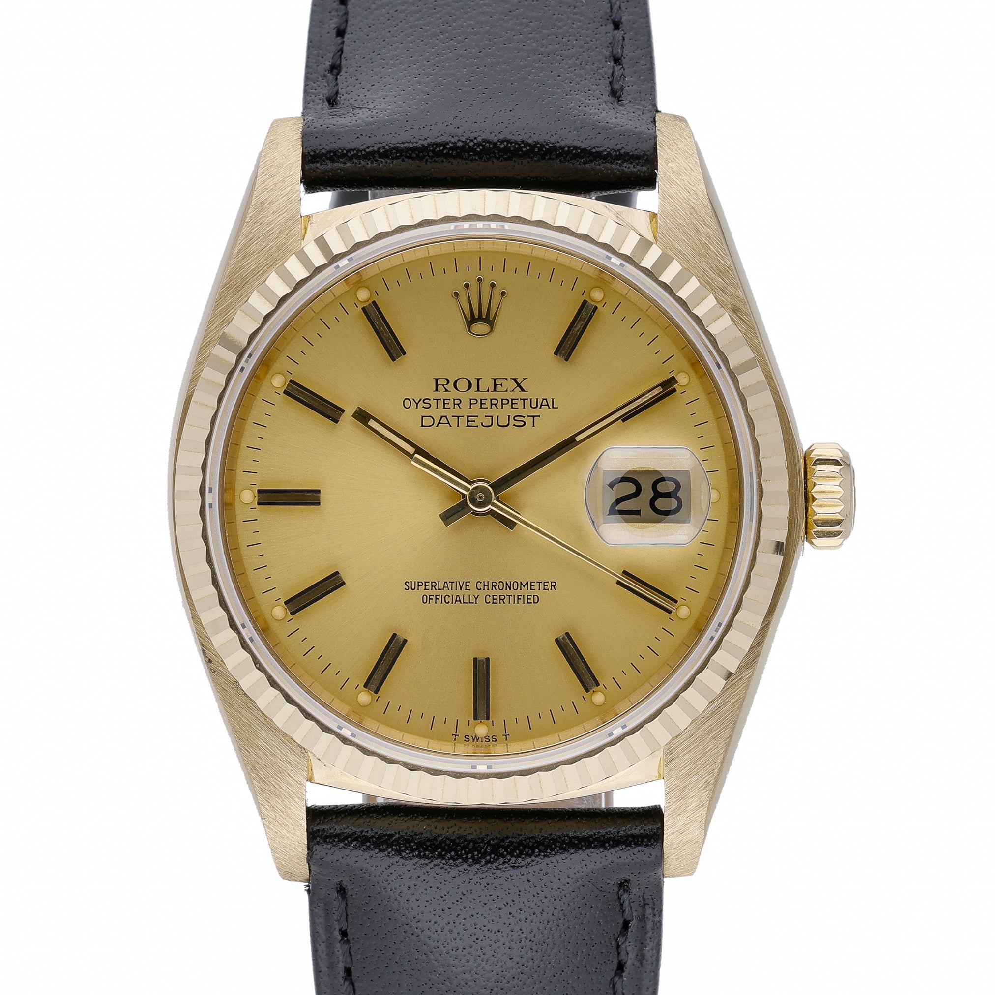 Rolex Datejust 16018 Champagne Dial at Sonning Vintage Watches