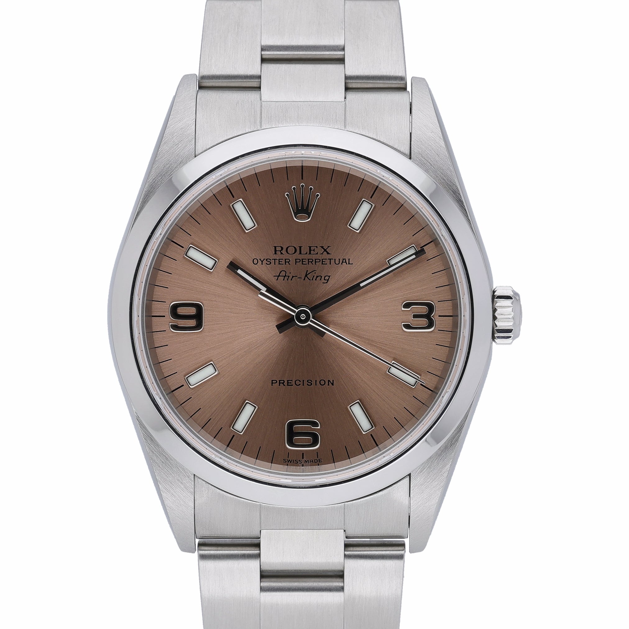Rolex Air-King 14000M Salmon Dial at Sonning Vintage Watches