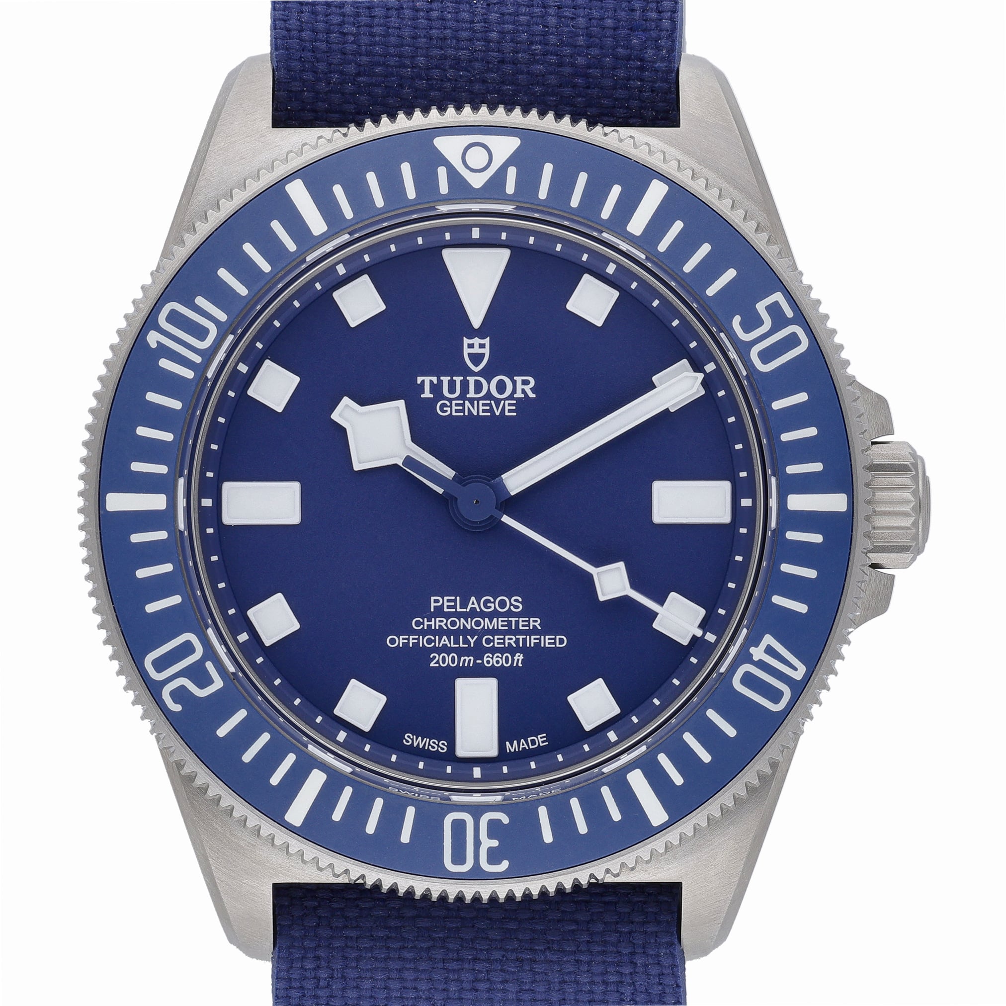 Tudor Pelagos 25707B/22 Blue Dial at Sonning Vintage Watches