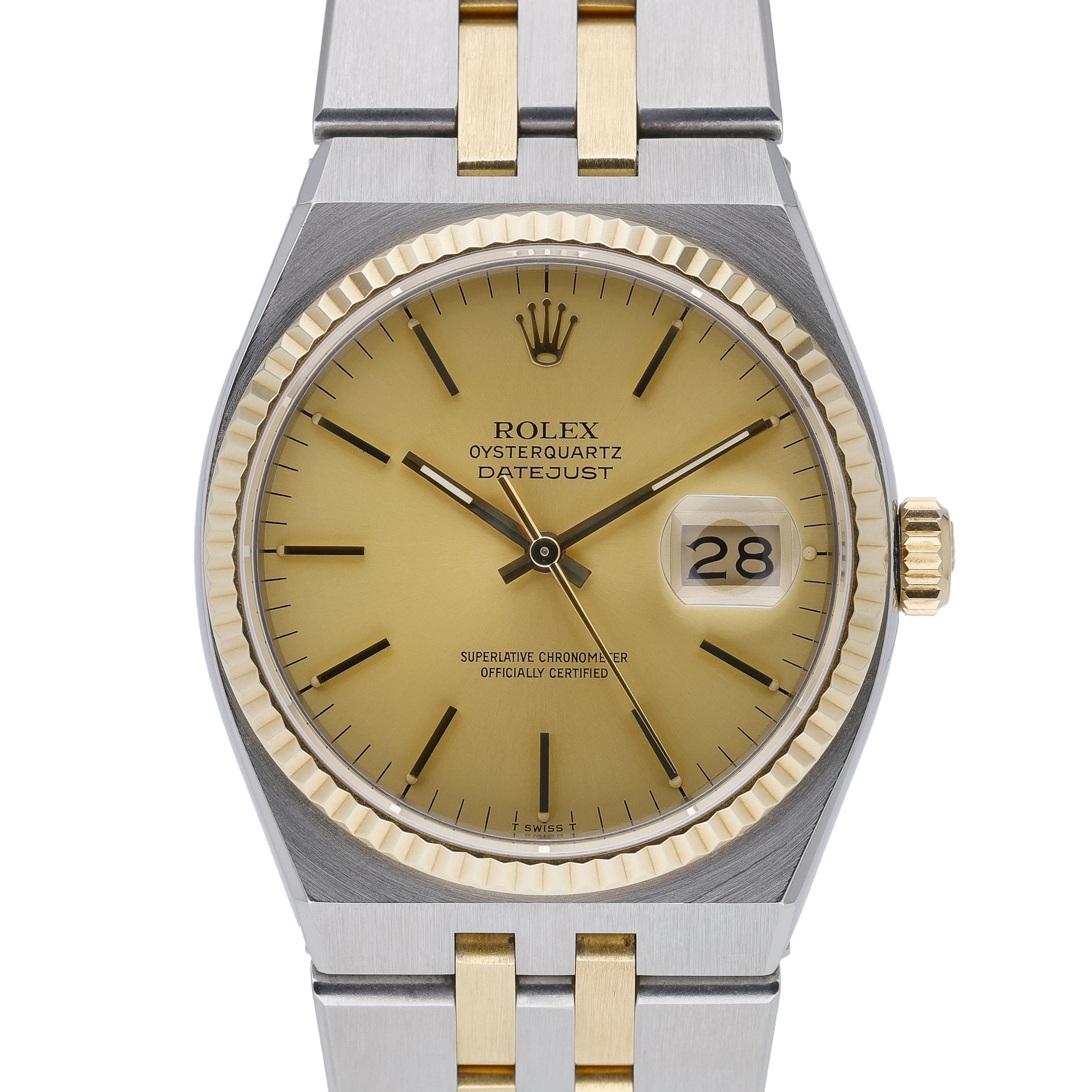 Rolex Datejust Oysterquartz 17013 Champagne Dial at Sonning Vintage Watches