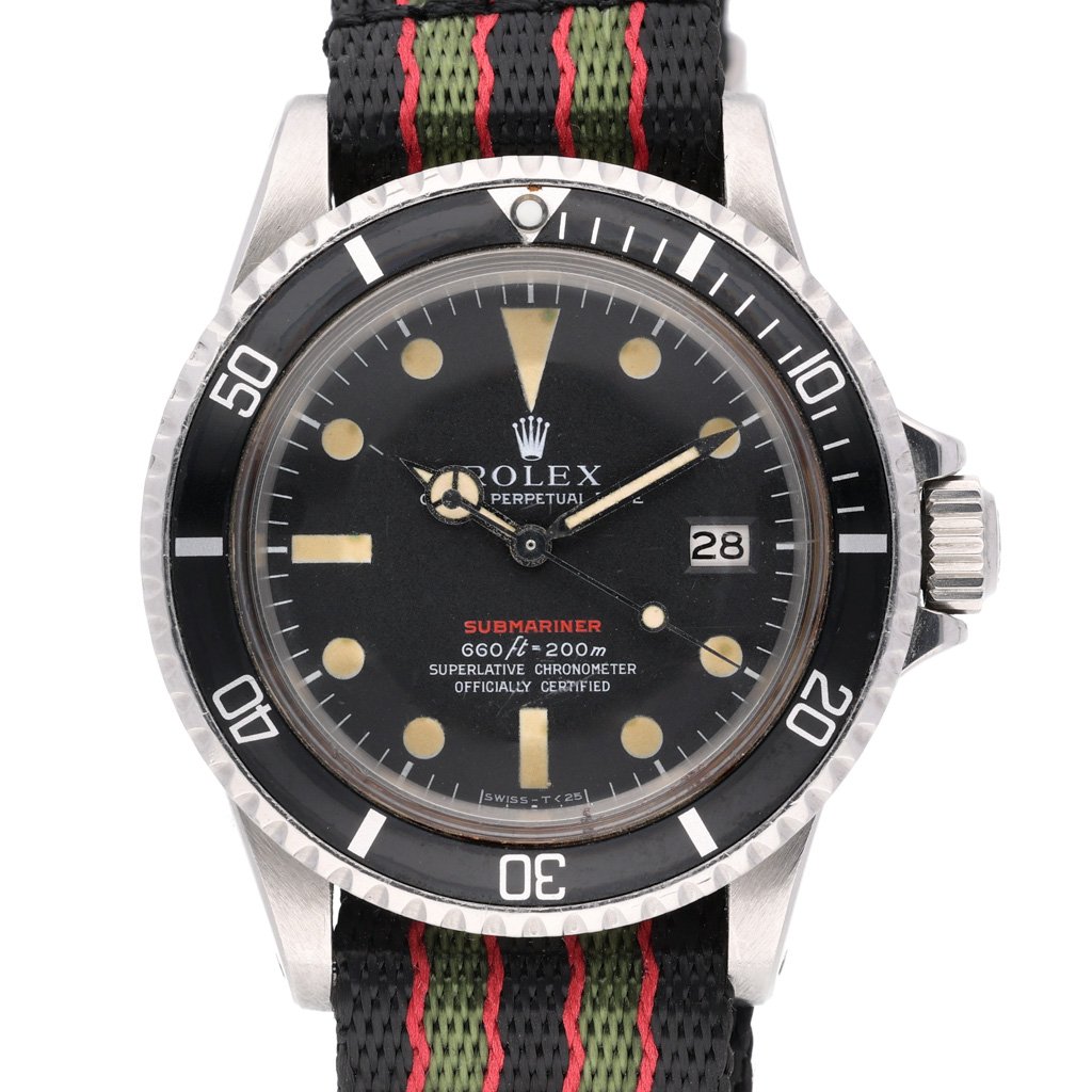 Rolex Submariner Single Red at Sonning Vintage Watches